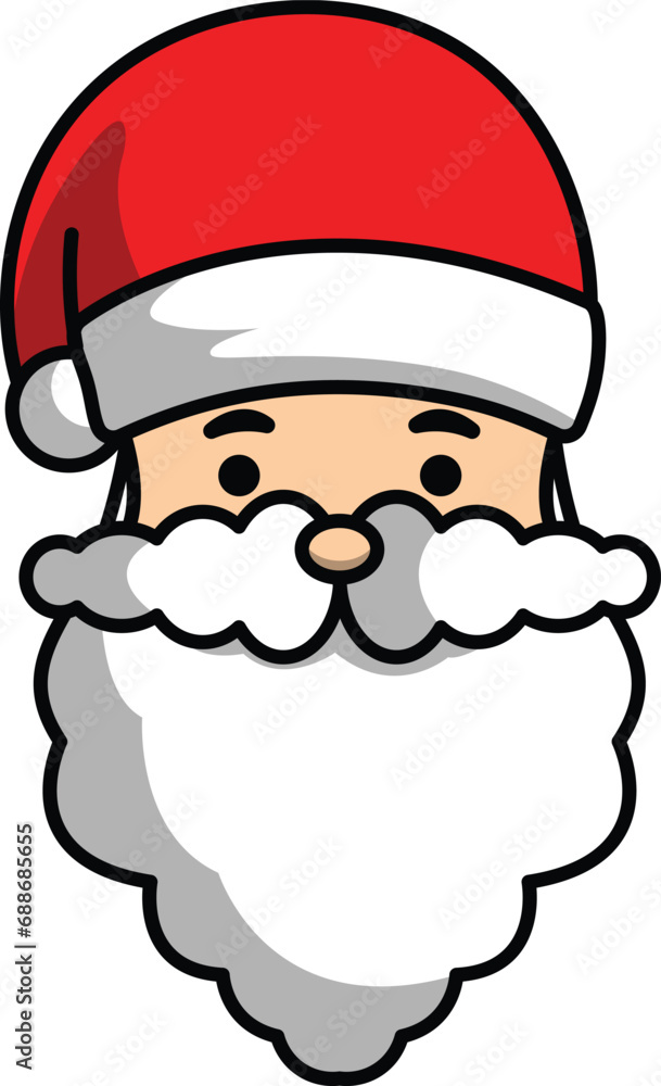 vector cartoon santa claus christmas greeting for christmas celebration vector cartoon santa claus christmas greeting for christmas celebration