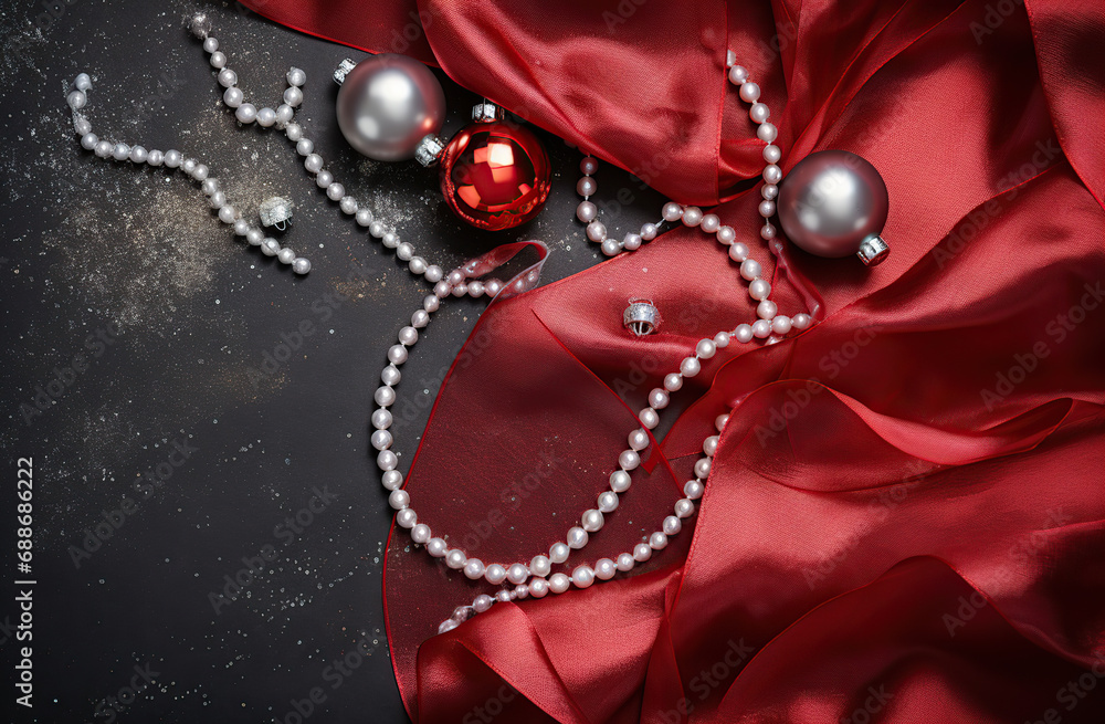 red beads and pearls red beads and pearls