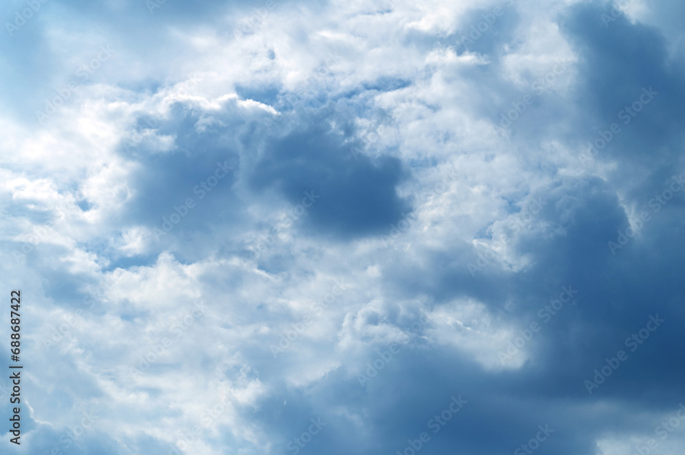 Blue sky with white cloud. The summer heaven is colorful clearing day Good weather and beautiful nature in the morning. Blue sky with white cloud. The summer heaven is colorful clearing day Good weather and beautiful nature in the morning.