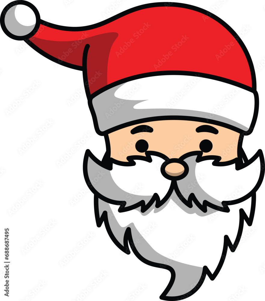 vector cartoon santa claus christmas greeting for christmas celebration vector cartoon santa claus christmas greeting for christmas celebration