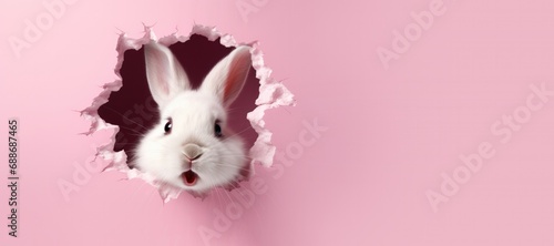 Easter Bunny Peeking throug...