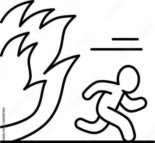 evacuation  icon