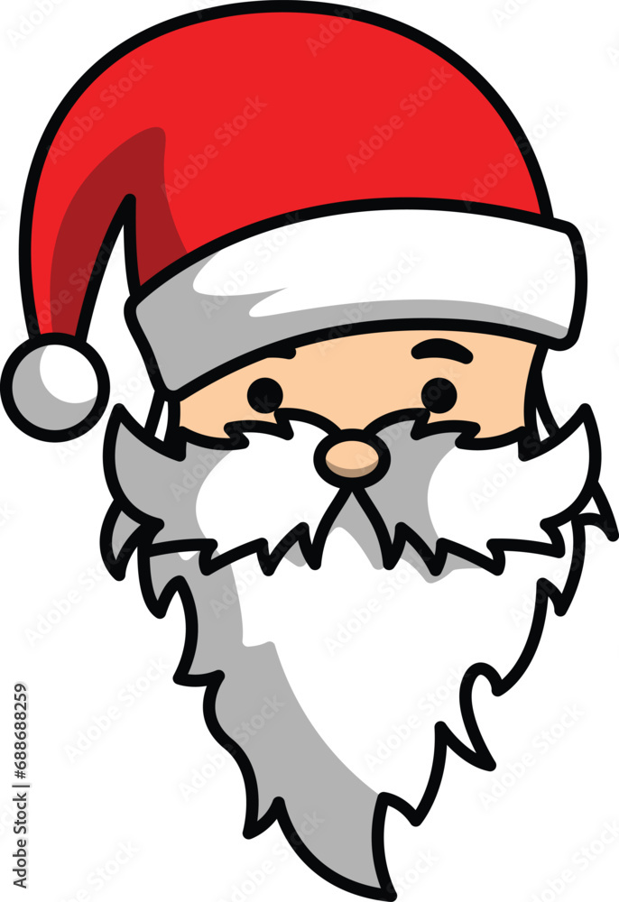 vector cartoon santa claus christmas greeting for christmas celebration vector cartoon santa claus christmas greeting for christmas celebration