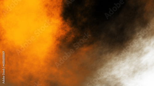 Orange brown light and dark gradient background.golden smoke. clouds abstract background 