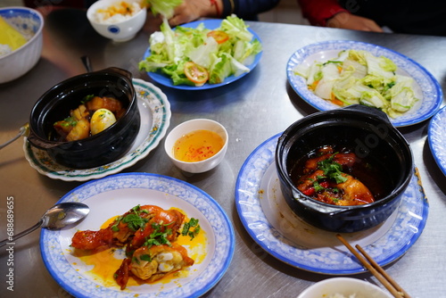 Vietnamese family meal