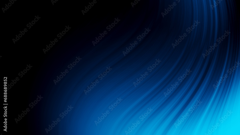 Fototapeta premium Light blue modern abstract fractal background illustration with parallel diagonal lines. Text space. Professional business style. 