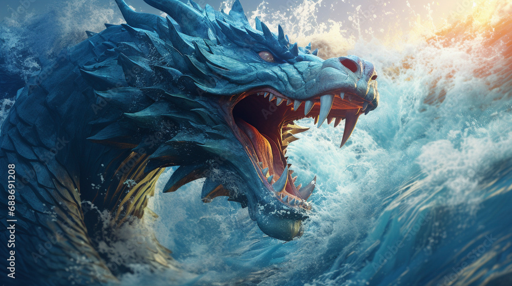 Obraz premium Blue Dragon