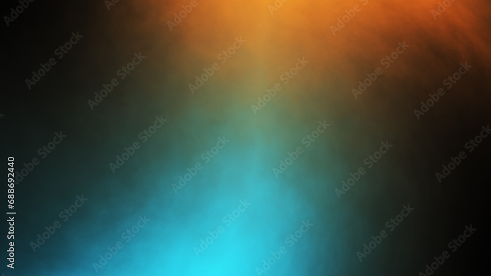 background with rays.blue orange brown light and dark gradient background