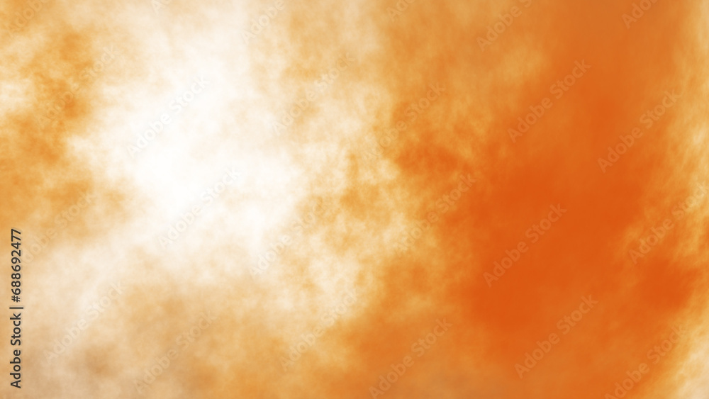 Orange brown light and dark gradient smoke background
