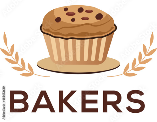 bakery logo   Bakery logo template  Bakery shop logo  Fresh bread and bakery logo design  Cupcakes bakery icon
