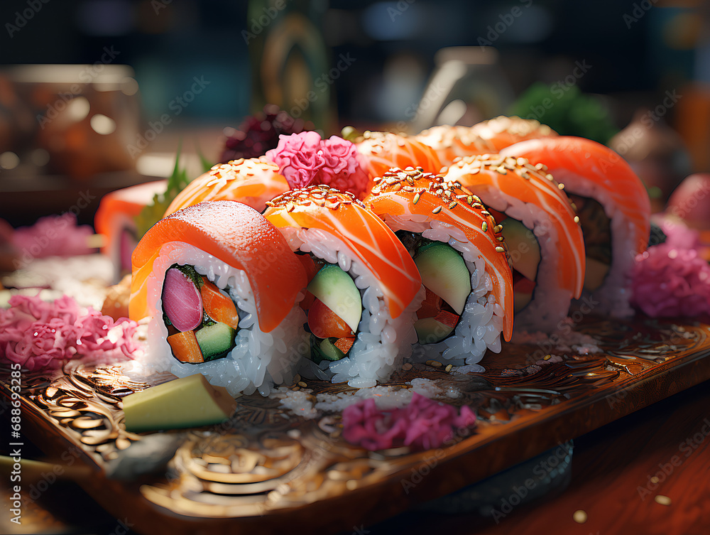sushi on the table sushi on the table