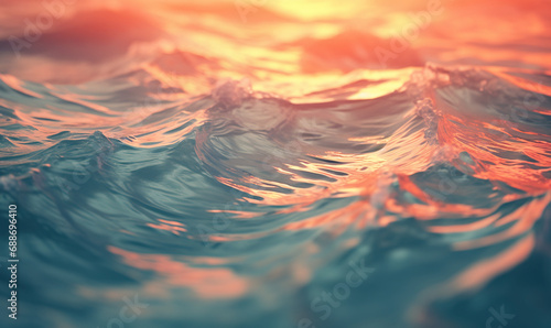 Colorful water moving softly background