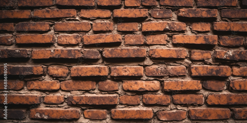 Fototapeta premium Background from an old brick textured wall.