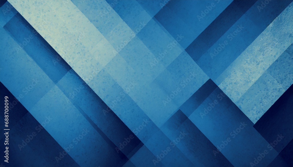 blue background with abstract pattern faded retro texture with diamond blocks or diagonal rectangle shapes in faint elegant vintage design with old texture - obrazy, fototapety, plakaty 