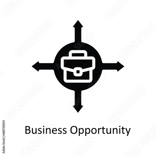 Business Opportunity vector solid Icon Design illustration. Business And Management Symbol on White background EPS 10 File