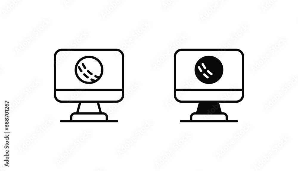 Live Match icon design with white background stock illustration Live Match icon design with white background stock illustration