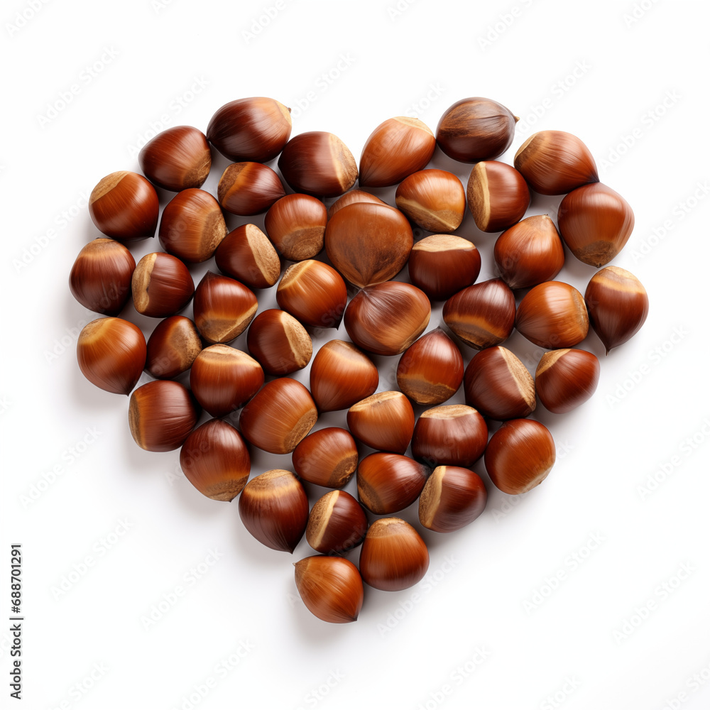 Heap of walnut be arrange in heart shape on white background. Healthy love food. Vegan lover. Heap of walnut be arrange in heart shape on white background. Healthy love food. Vegan lover.