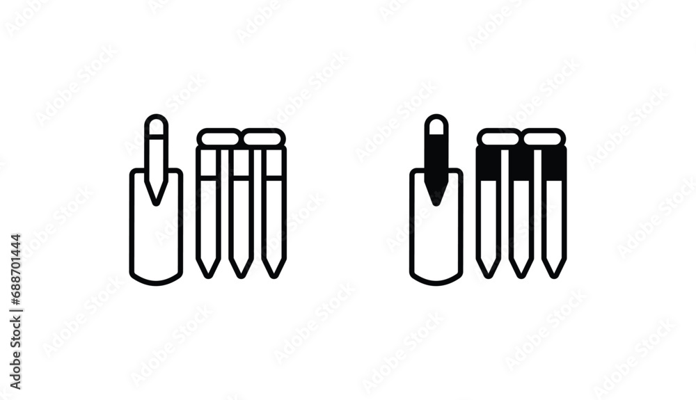 Cricket icon design with white background stock illustration Cricket icon design with white background stock illustration