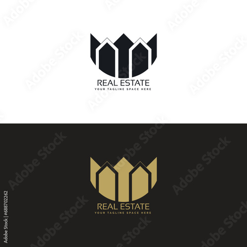 Elevate your real estate business with our stunning and customizable real estate logo design
