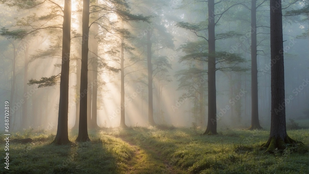 morning in the forest