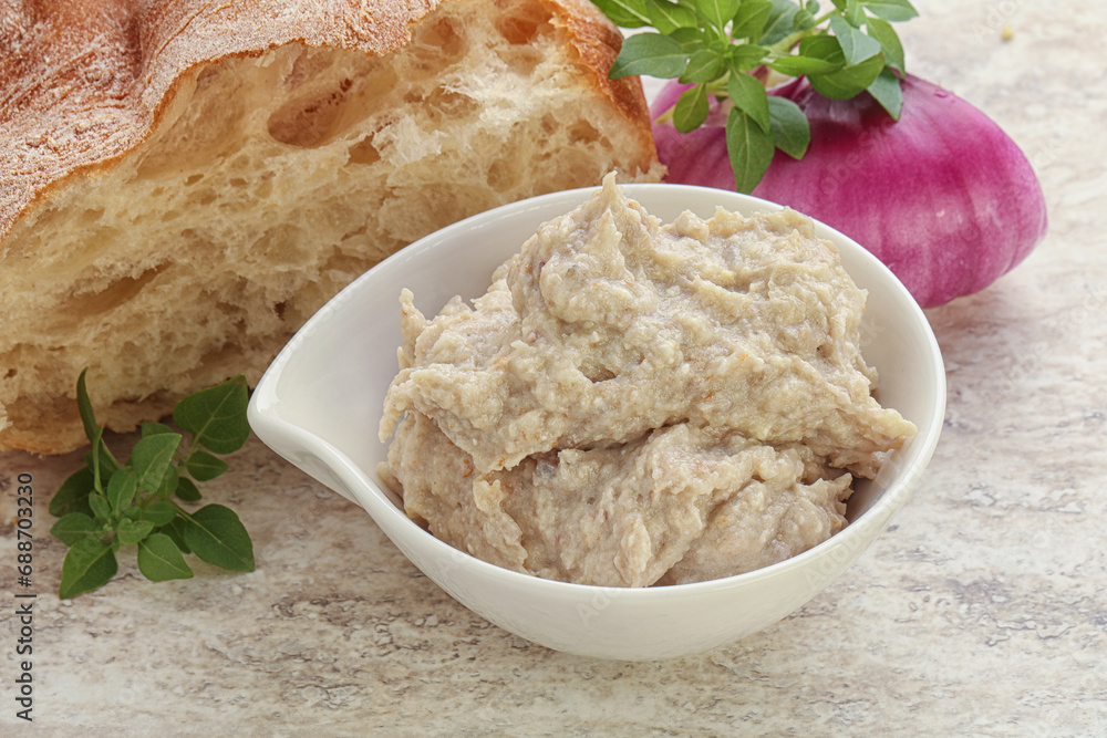 Jewish traditional cuisine herring mousse Forsmak Jewish traditional cuisine herring mousse Forsmak