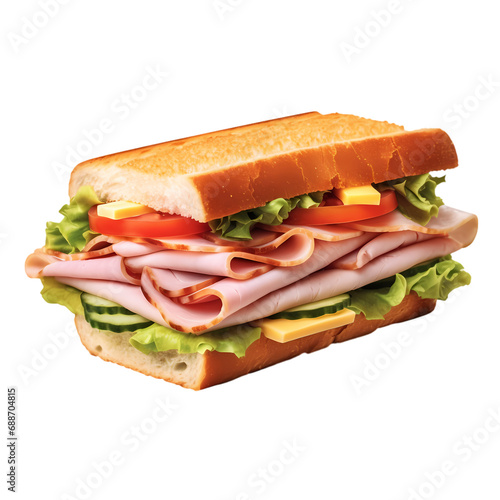 Sandwich isolated on transparent background