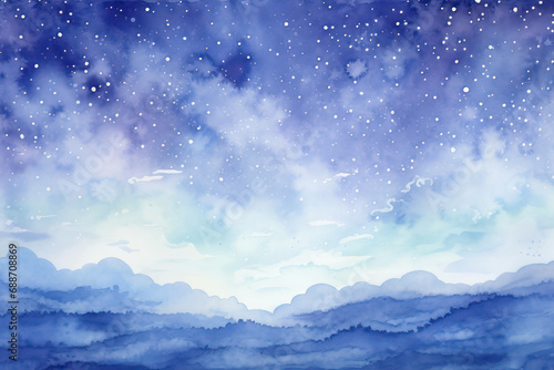 Background blue abstract background art space galaxy watercolor sky illustration texture star