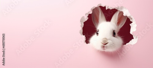 Easter Bunny Peeking throug...