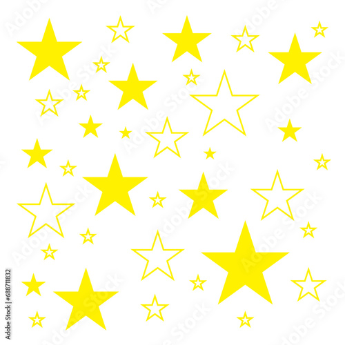 Yellow  gold  orange sparkles symbols vector. The set of original vector stars sparkle icon. Bright firework  decoration twinkle  shiny flash. Glowing light effect stars and bursts collection. Vector