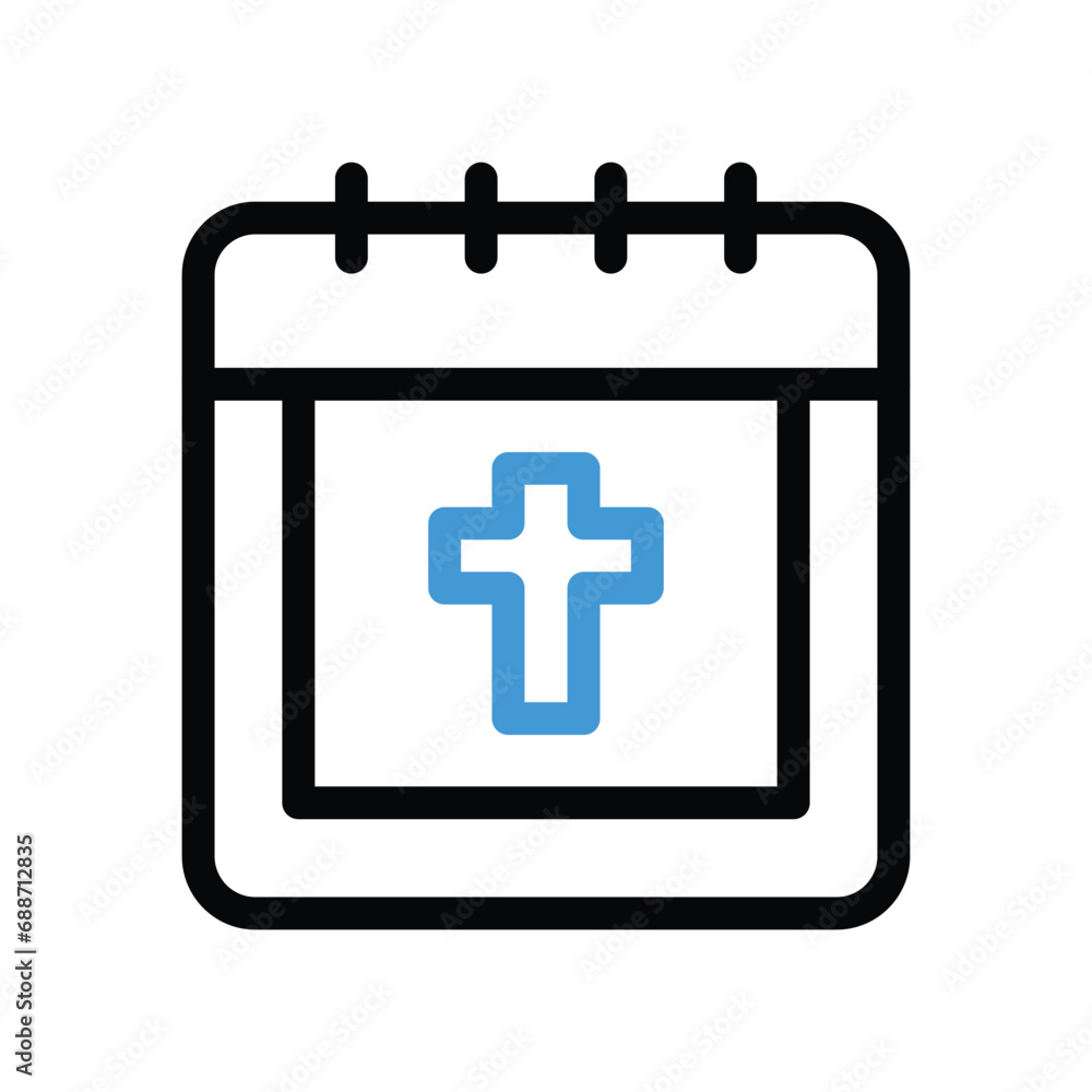 Cross Day icon vector stock illustration Cross Day icon vector stock illustration