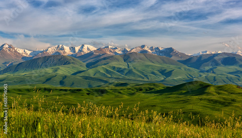 Fotografie A picturesque plateau in the Trans-Ili Alatau mountains in the vicinity of the K
