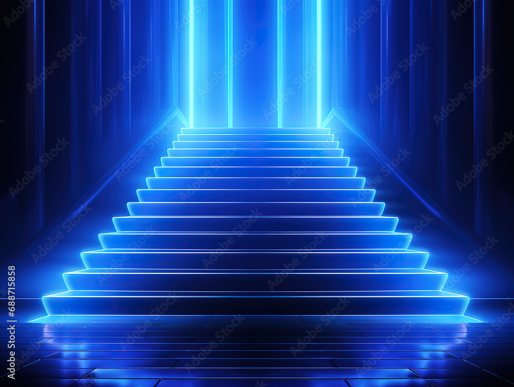 Realistic neon lights background. Generative ai Realistic neon lights background. Generative ai