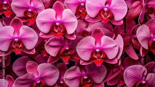  a close up of a flowered plant with a lot of pink flowers in the middle of the picture and a flowered plant in the middle of a flowered plant.