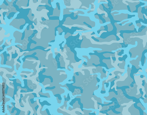 Full seamless military camouflage skin pattern vector for decor and textile. Wintr army design for textile fabric printing and wallpaper. Design for fashion and home design.