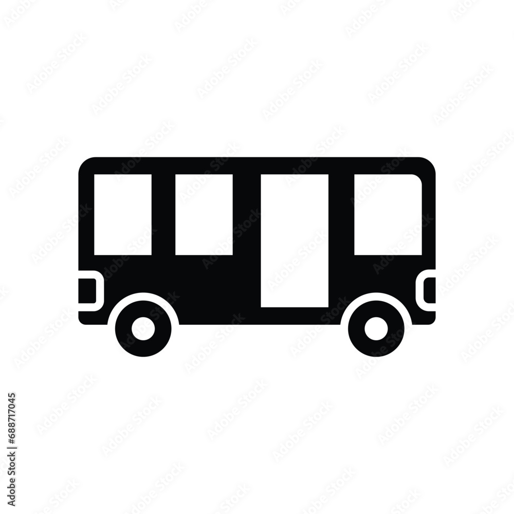 bus icon vector design template simple and modern