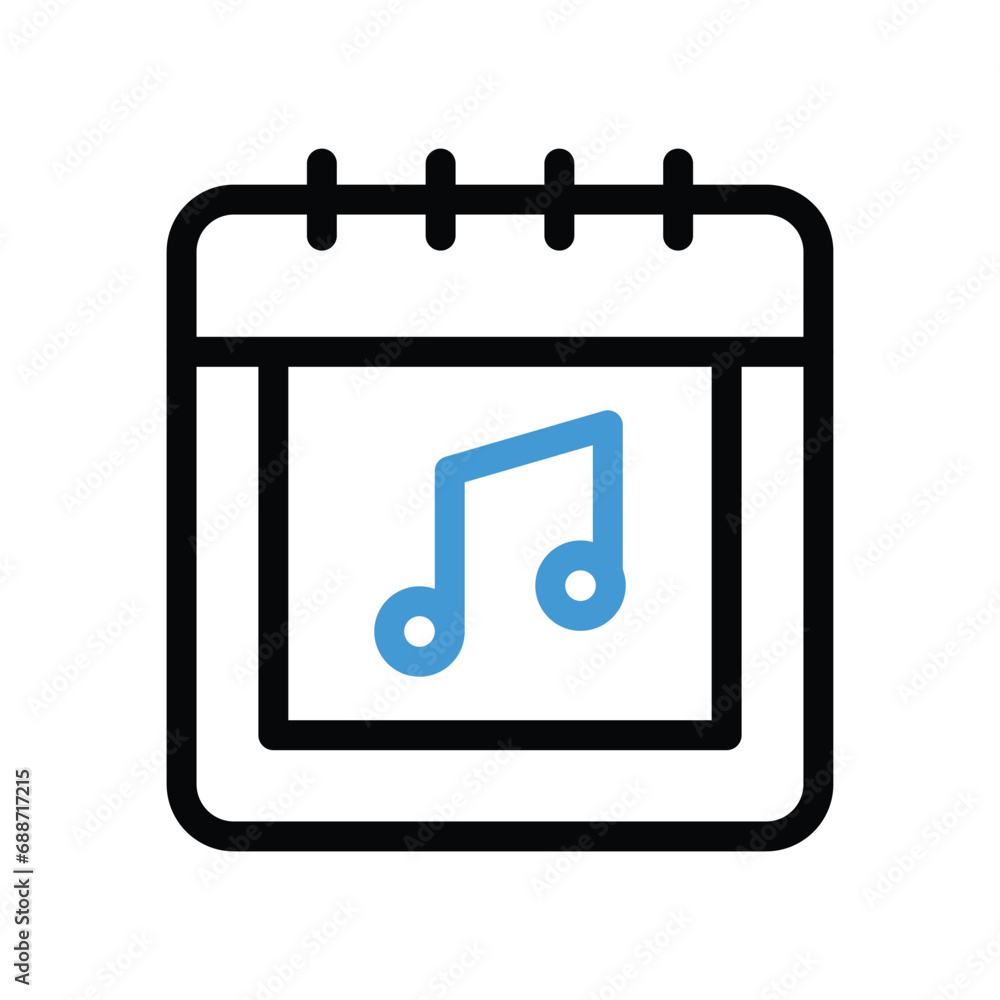 Music Day icon vector stock illustration Music Day icon vector stock illustration