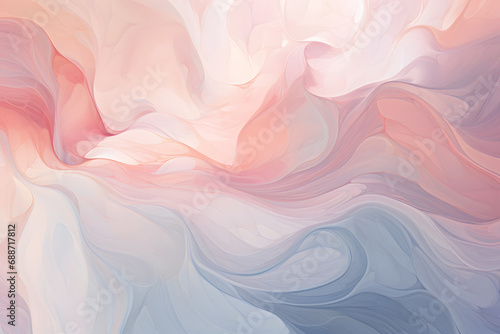 Abstract pastel pink and blue swirling background
