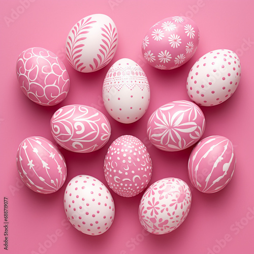 chocolate easter eggs background
