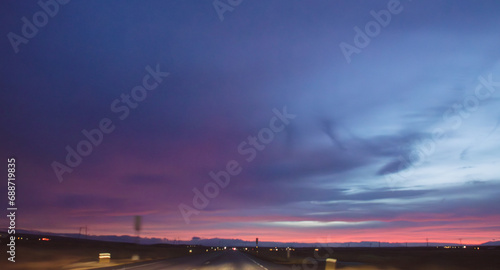 Wallpaper Mural sunset over the city Torontodigital.ca