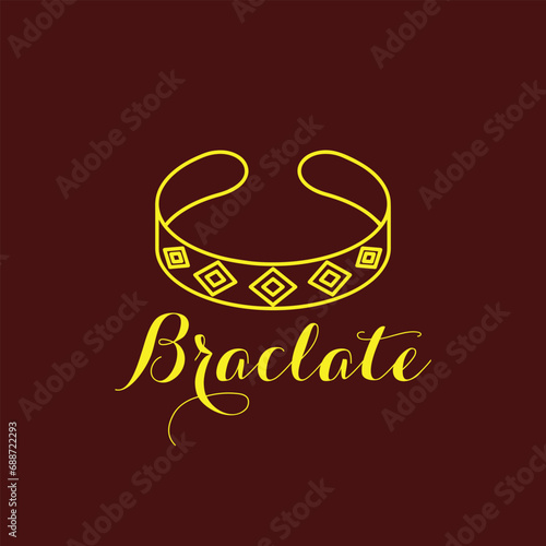 smart bracelet logo design vector