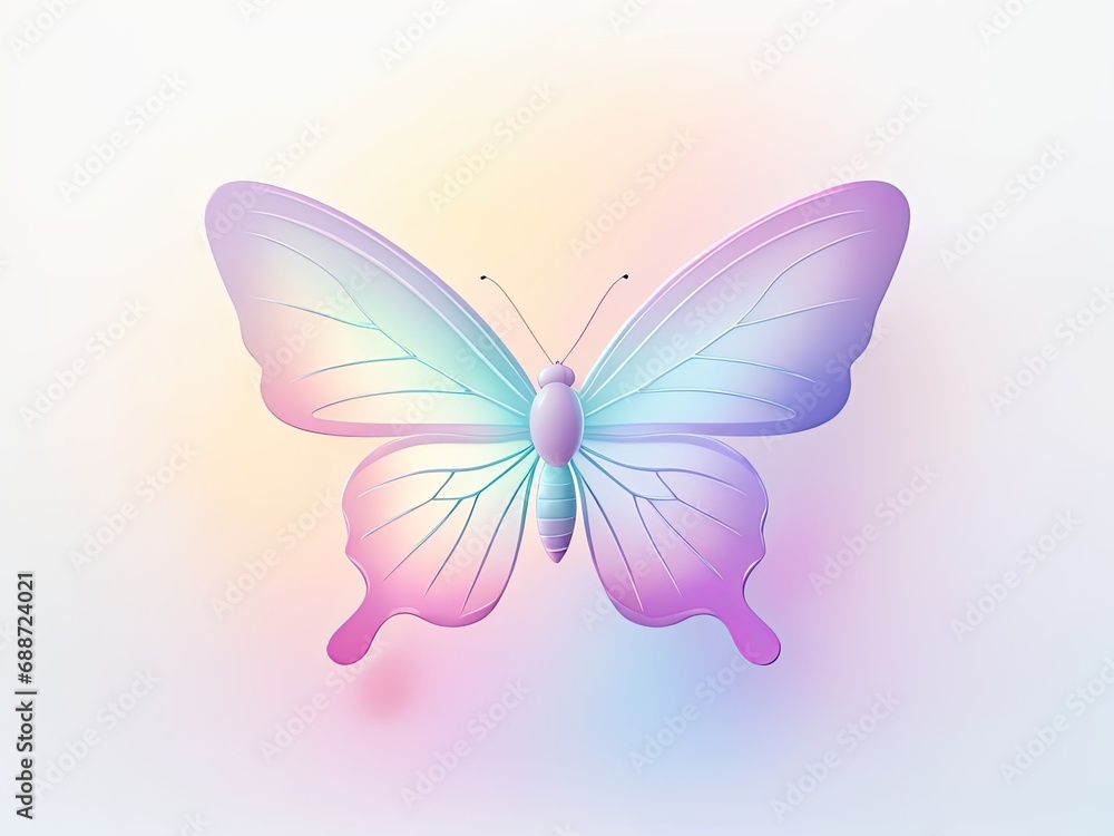 Pastel-colored, abstract blur gradient butterfly shape, ideal for social media posts, banners, posters, or pngs isolated on clear backgrounds in the Y2K style Pastel-colored, abstract blur gradient butterfly shape, ideal for social media posts, banners, posters, or pngs isolated on clear backgrounds in the Y2K style