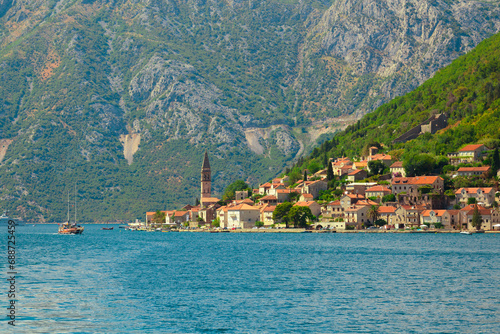 Perast town in the Bay of Kotor