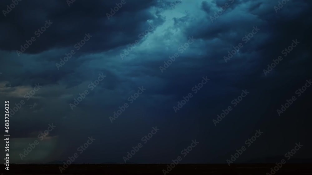 Epic thunderstorm moving clouds at night with lightning. Storm sky timelapse Epic thunderstorm moving clouds at night with lightning. Storm sky timelapse