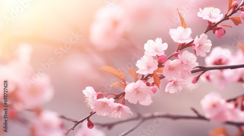 A spring background that is realistic and blurry