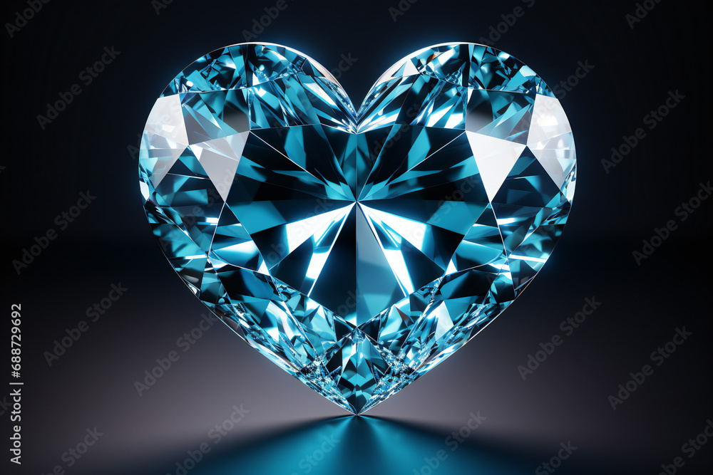 heart shaped diamond,ai generated heart shaped diamond,ai generated