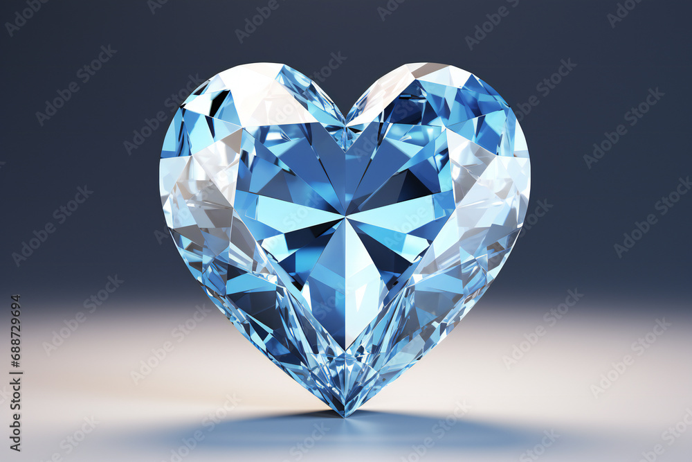 heart shaped diamond,ai generated