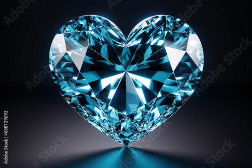 heart shaped diamond,ai generated
