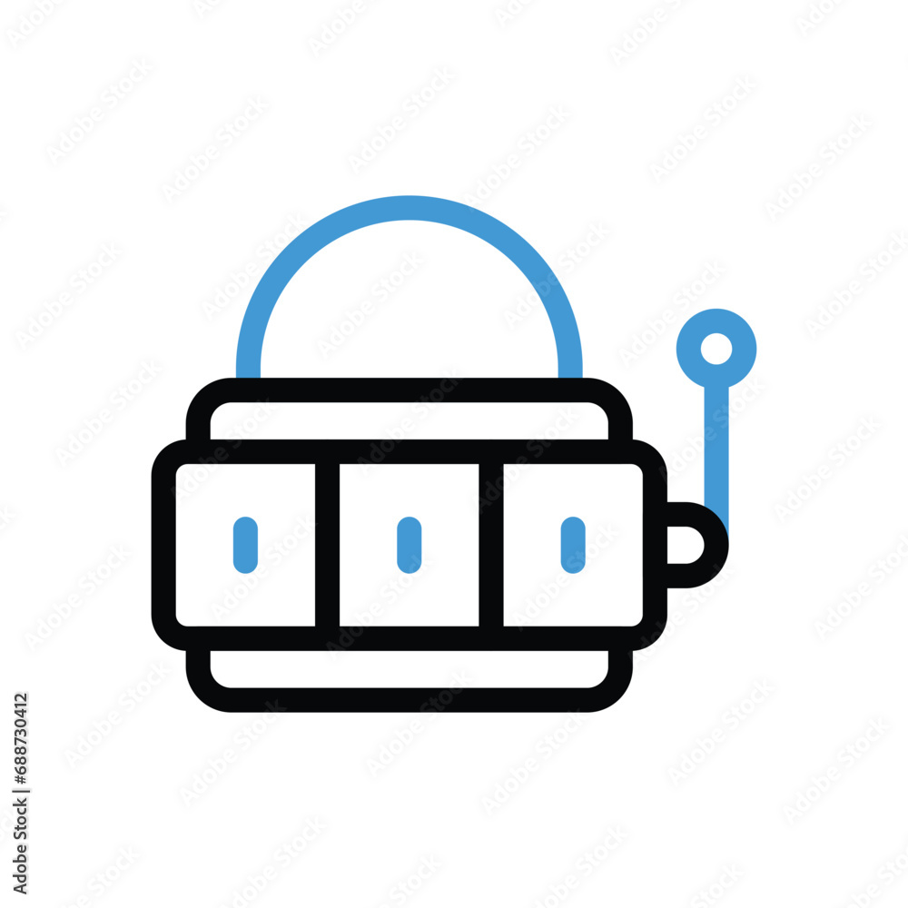 Slot Machine icon vector stock illustration Slot Machine icon vector stock illustration