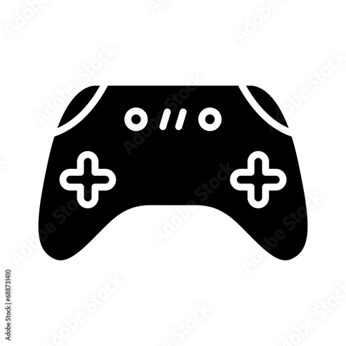 Gamepad icon in glyph style. Game Controller icon in glyph style