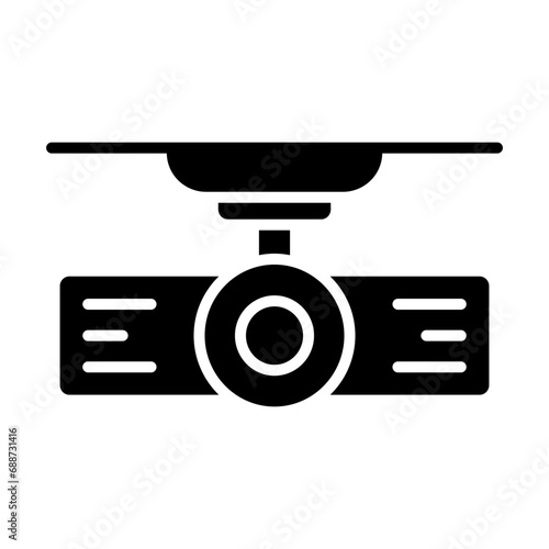 Projector icon in glyph style